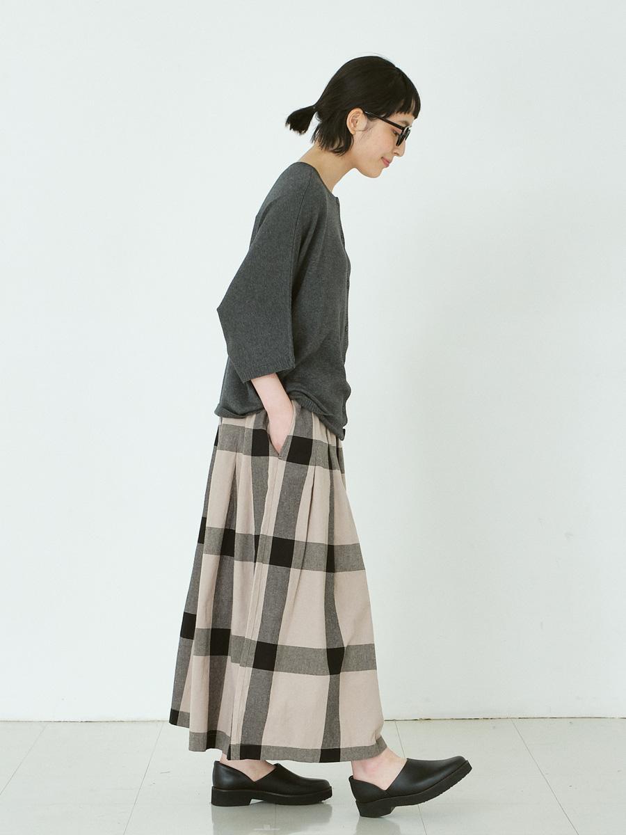 ガウチョパンツ コットンチェック | パンツフルレングス | 【公式】D*g