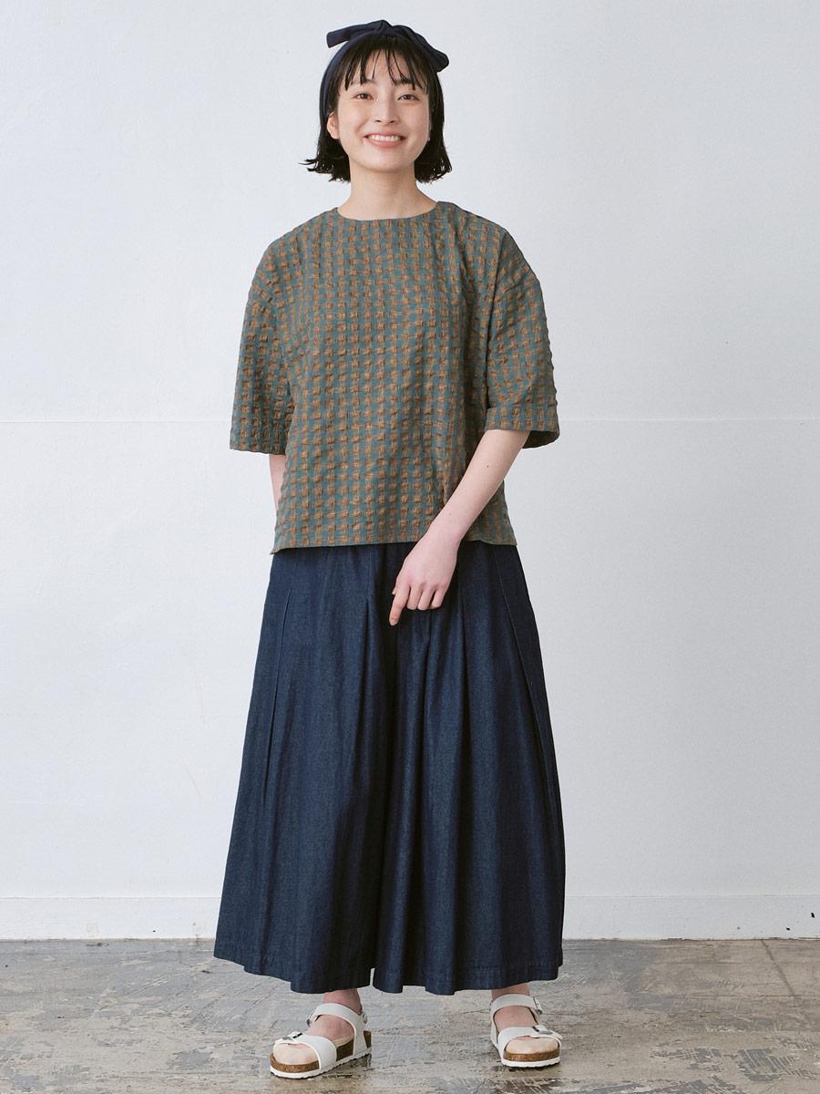 ガウチョパンツ ワンウォッシュデニム | パンツ9ブタケ | 【公式】D*g