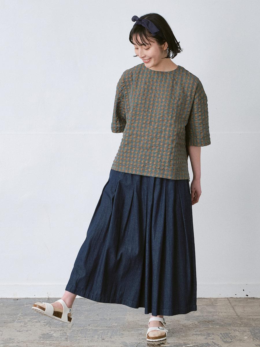 ガウチョパンツ ワンウォッシュデニム | パンツ9ブタケ | 【公式】D*g