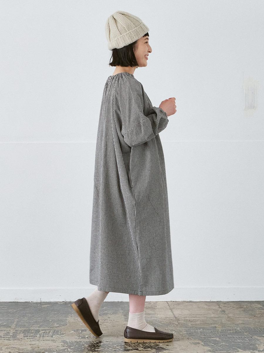 スモックワンピース コットンビエラチェック | OPナガソデ | 【公式】D