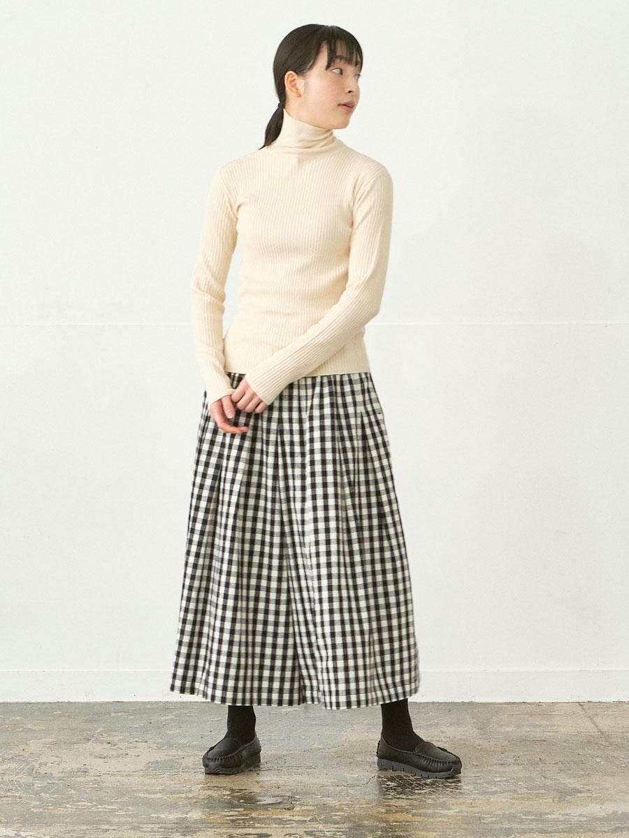 ガウチョパンツ 綿ビエラブロックチェック | パンツ9ブタケ | 【公式