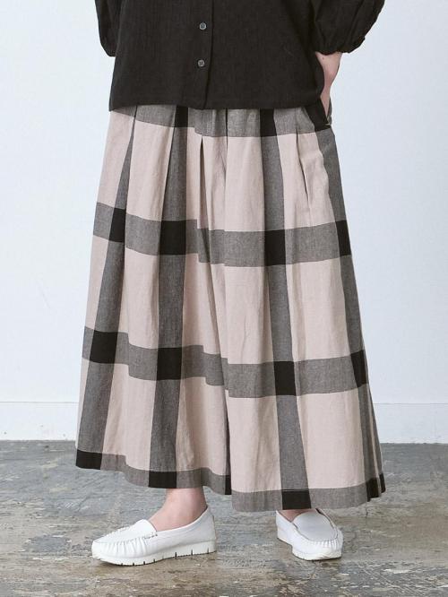 ガウチョパンツ コットンチェック | パンツフルレングス | 【公式】D*g