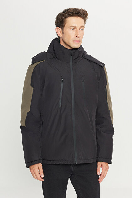 Altınyıldız Classics Standart Fit Normal Kesim Kapüşonlu Dik Yaka