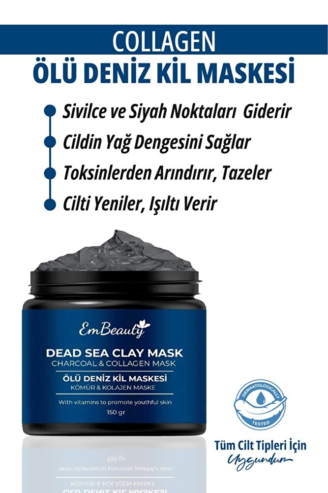 Collagen Ölüdeniz Kil Maskesi Leke Akne Ve Siyah Nokta Giderici