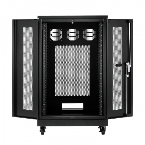 サーバーラック（19インチ・中型・18U・奥行60cm・メッシュパネル仕様