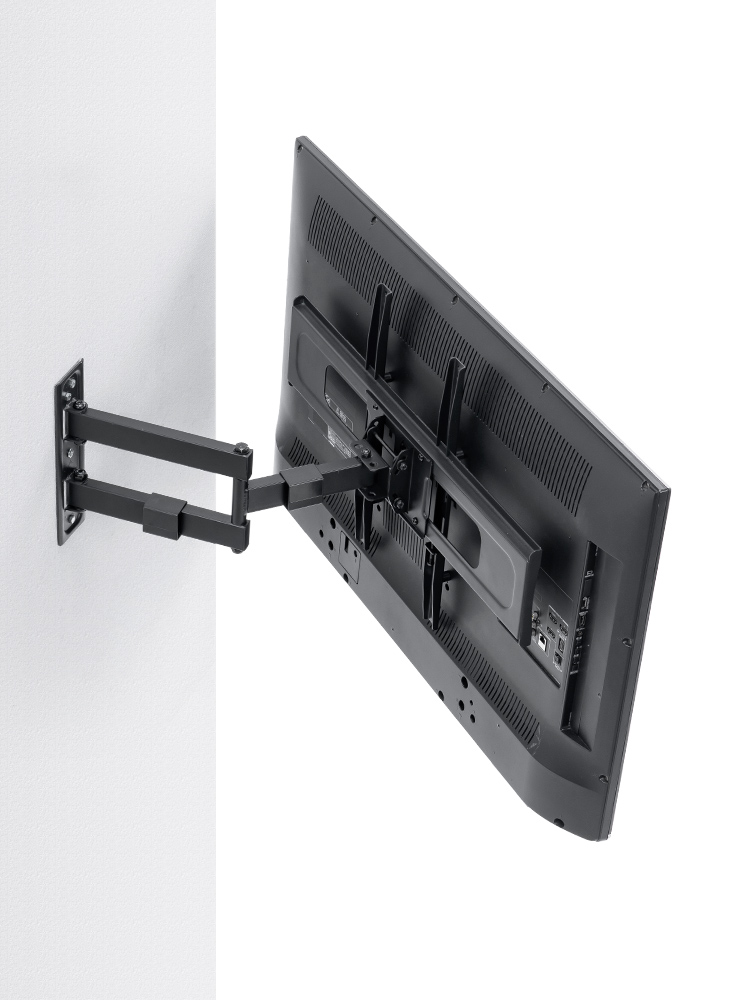 テレビ壁掛け金具（アーム式・可動式・角度調整・首振り・薄型・スリム