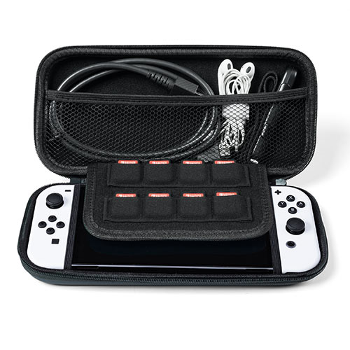 Nintendo Switch 有機ELモデル専用 セミハードケース ガラスフィルム