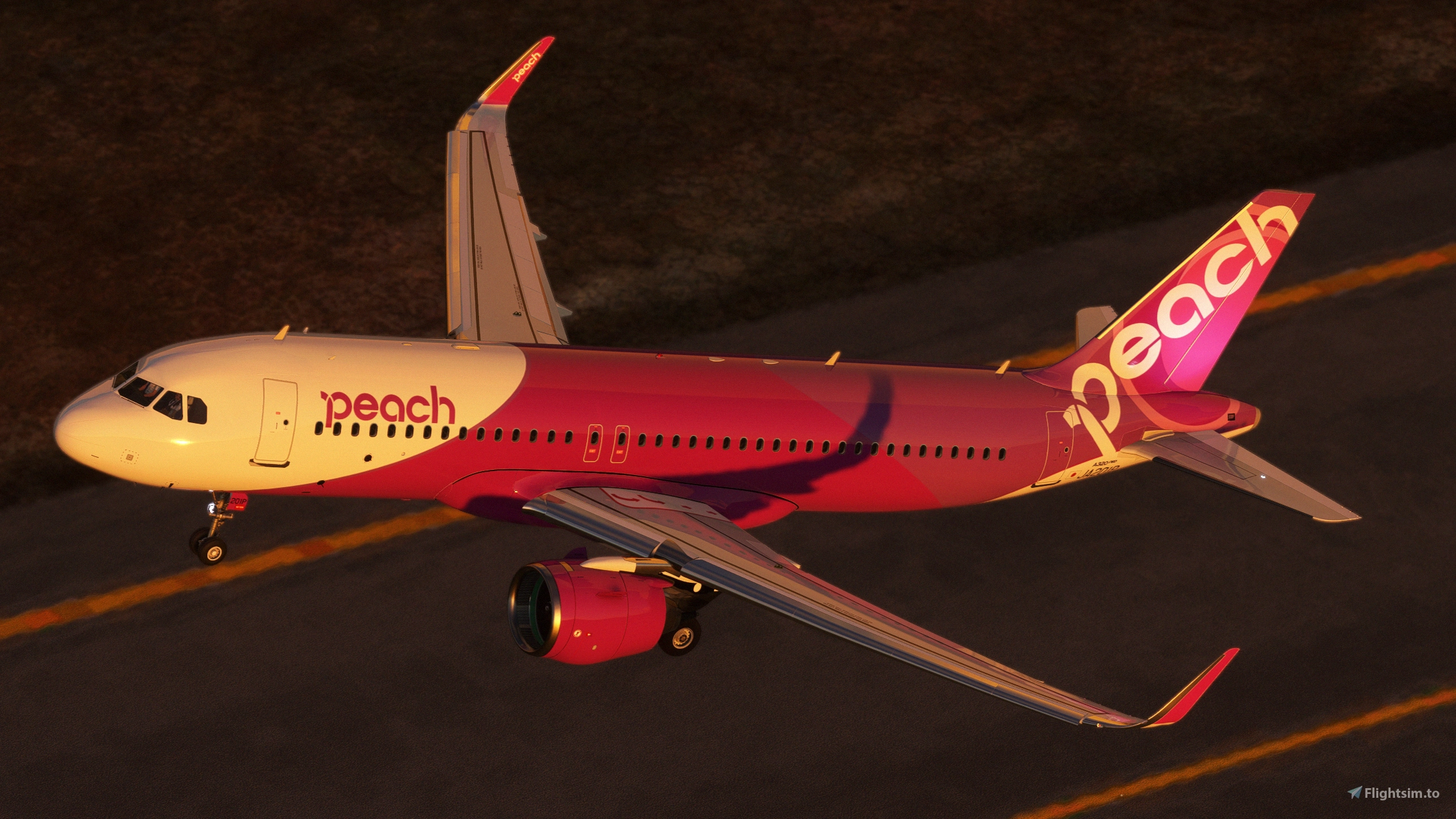 A32NX] Peach Aviation A320 Neo JA201P 8k for Microsoft Flight