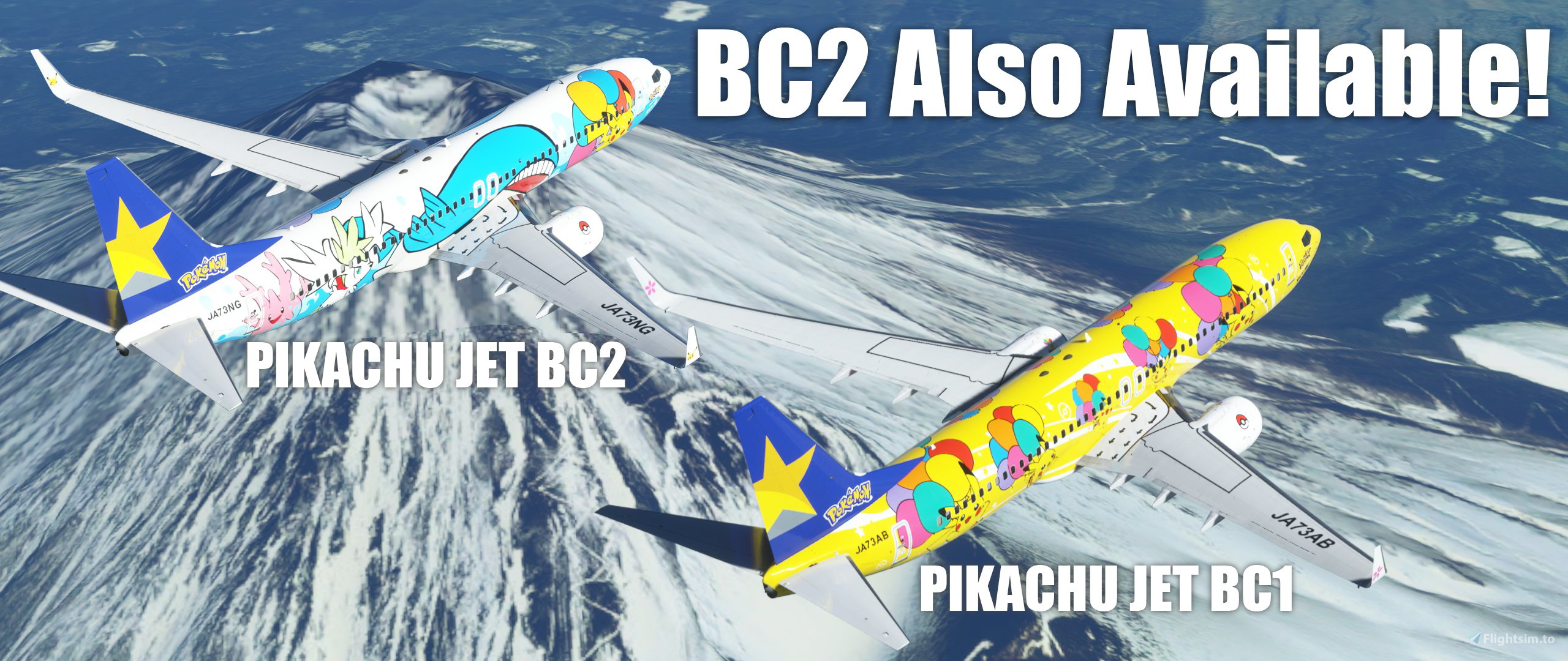 SKYMARK JA73AB Pikachu JET BC1 (2021) for Microsoft Flight