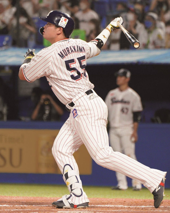 エポック ワン【村上宗隆】プロ野球史上初5打席連続本塁打（22.8.2