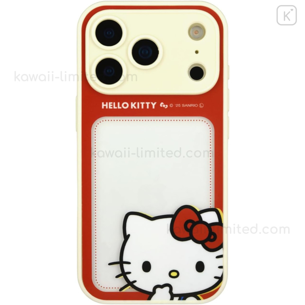 Japan Sanrio IIIIfit Plump Frame iPhone 17 Pro Case - Hello Kitty