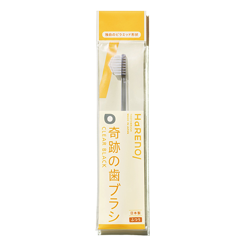 ハレノ（HaREnO） 奇跡の歯ブラシ ふつう クリアブラック｜【ハンズ