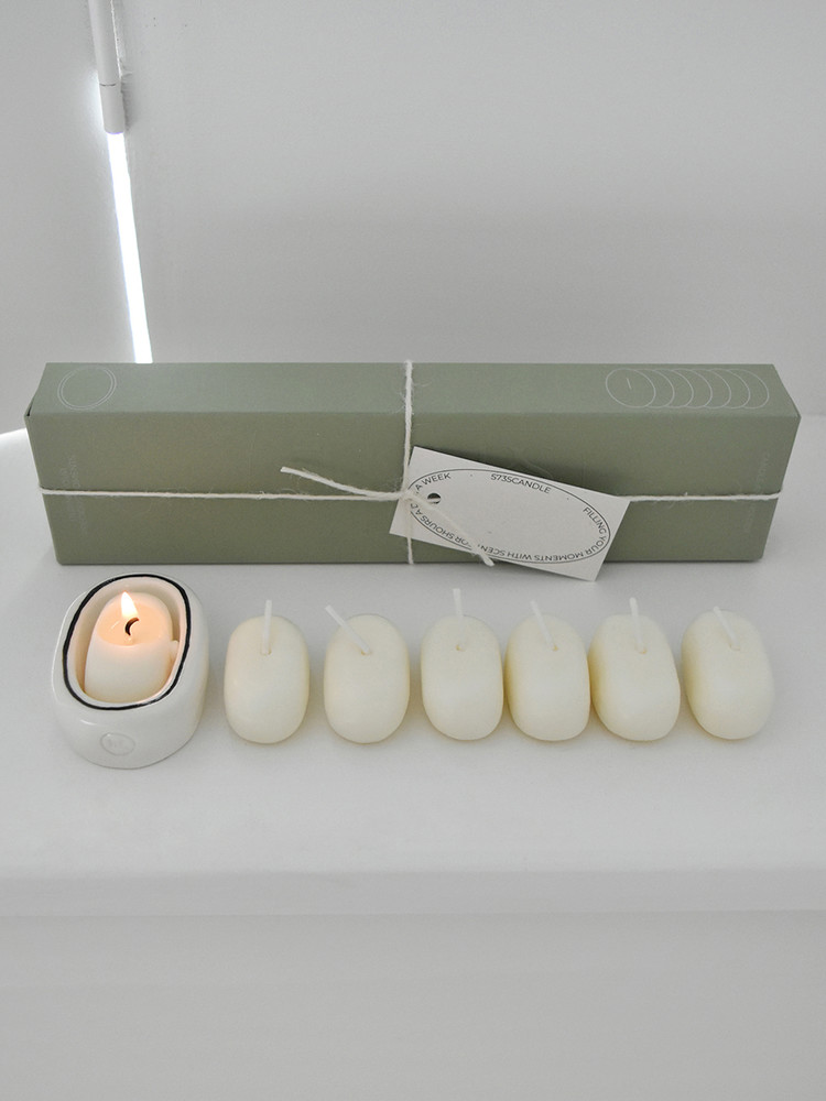 5735 キャンドル&ホルダーセット - 三つの香り : honeyflamingo.japan