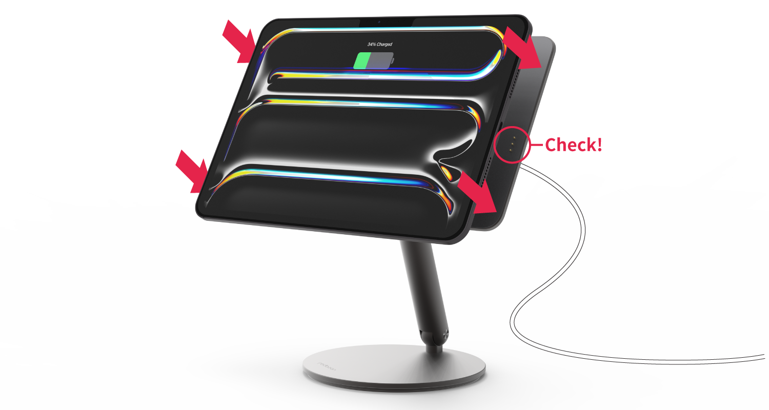 P2 | 1080度 マグネット充電スタンド for iPad : 充電器 - マニュアル