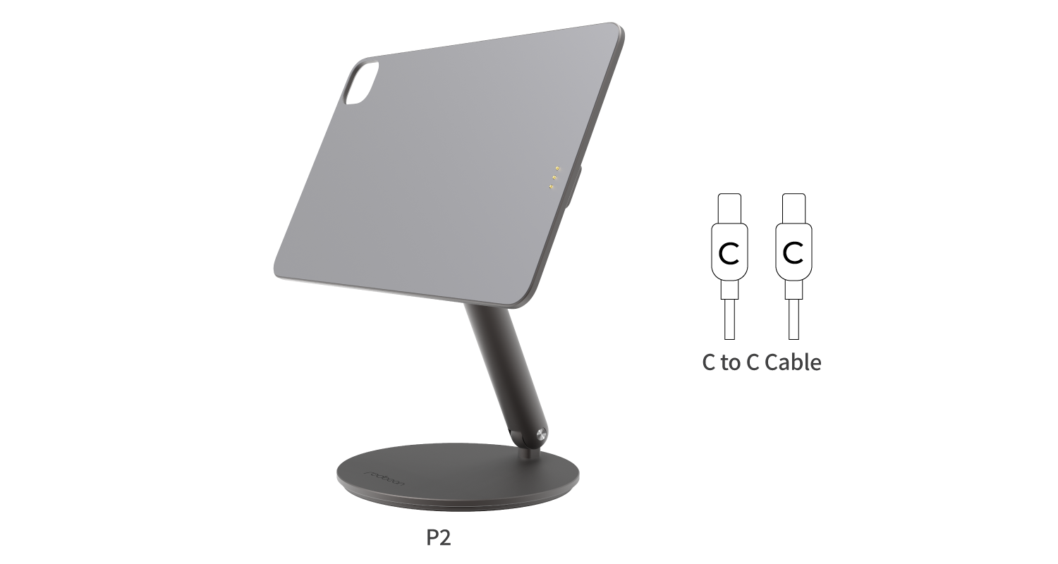 P2 | 1080度 マグネット充電スタンド for iPad : 充電器 - マニュアル
