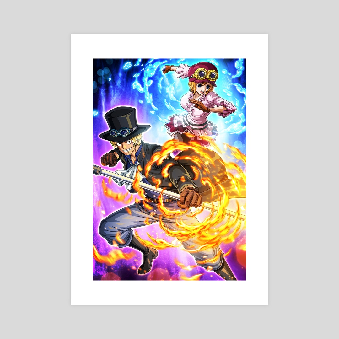 Sabo and Koala - one piece, an art print by One piece World - INPRNT