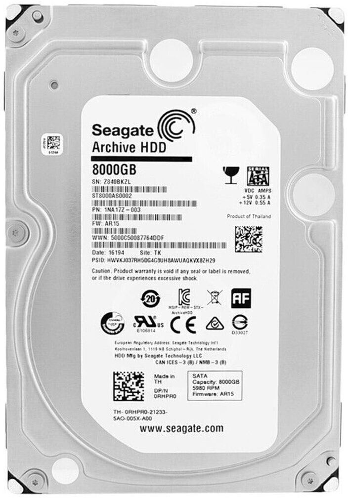 Seagate Archive HDD SATA III 8TB (ST8000AS0002) ab 239,00