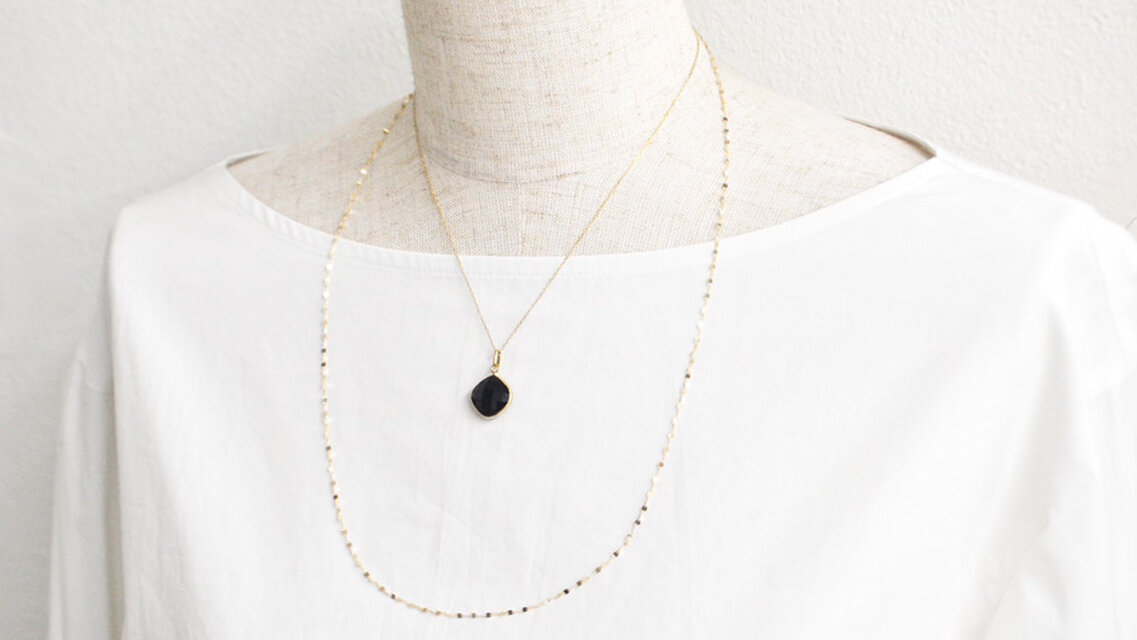 K18 オニキス ペンダントトップ BP02110-28 | iichi 日々の暮らしを