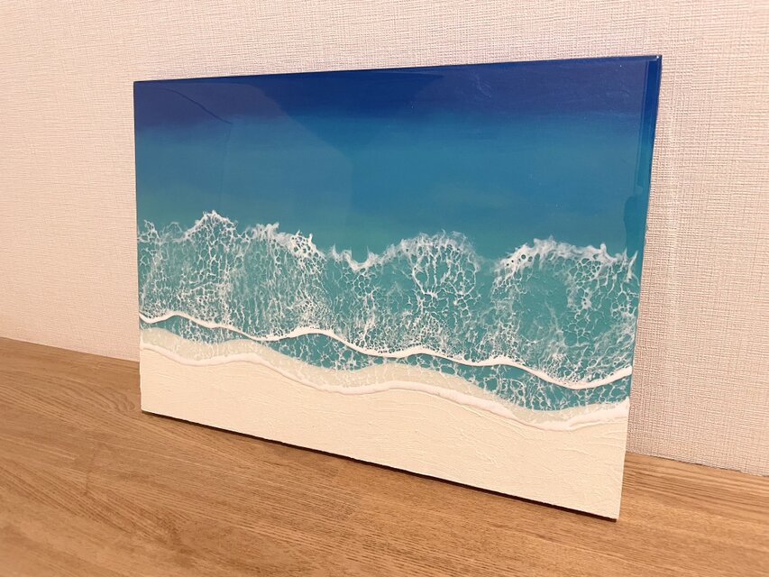 オーシャンアート 波レジンアート A3サイズ 海【長方形 R-13】 | iichi