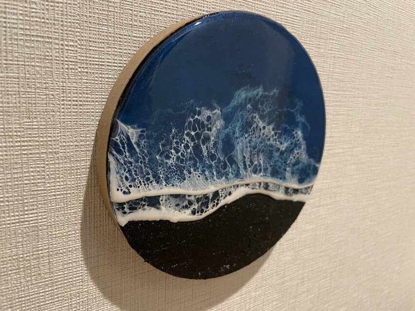 オーシャンアート 波レジンアート 海【丸C-02】 | iichi 日々の暮らし