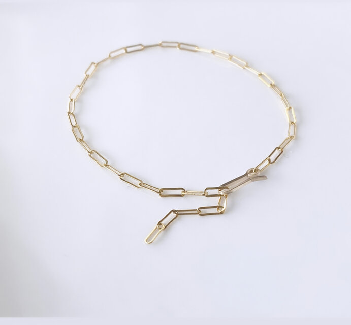 14kgf Taste お好きな位置で留められる チェーン ブレスレット | iichi