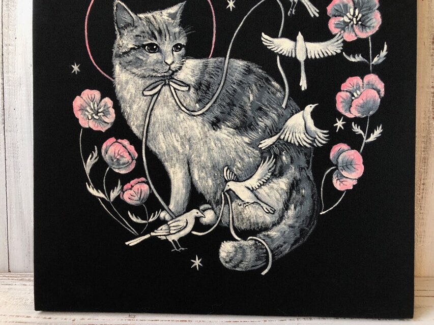 50点限定激レア】ねこぺんおでかけ日和 複製原画 サイン入り 50点限定