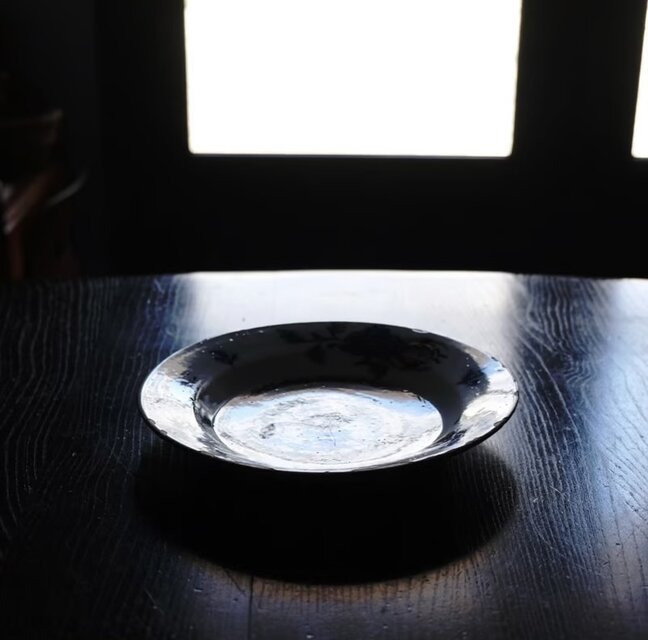 18世紀 白釉 花絵皿 平皿 リム皿 φ22.4cm オランダ デルフト 可能性