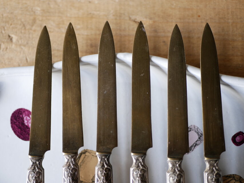 純銀製 アンティークカトラリー ナイフ フランスアンティーク