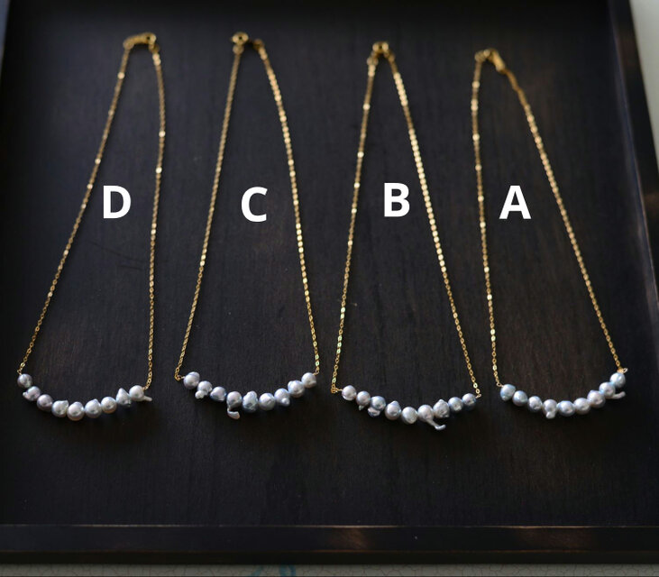 ナチュラルブルーの天使の羽】ペンダント【C】【あこや真珠】【K14GF