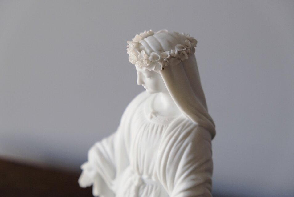 聖母 マリア像 ビスク製 フランス アンティーク 0501711 | iichi 日々