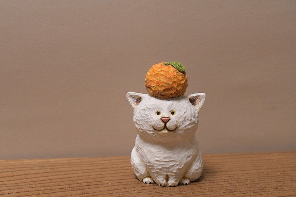 お供え餅ねこ（売れました） | iichi 日々の暮らしを心地よくする