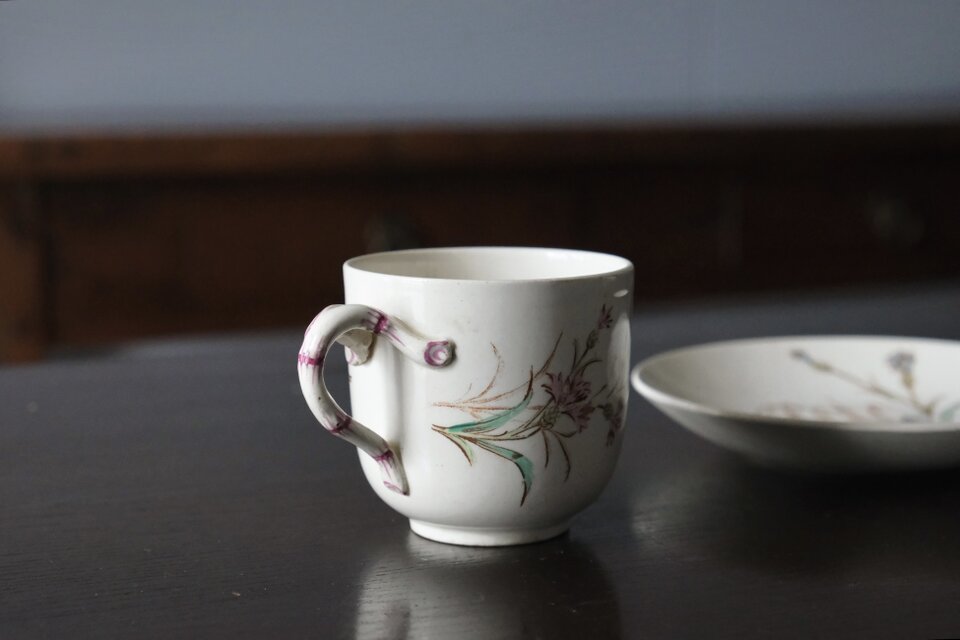 K&G Luneville リュネヴィル 矢車菊 カップ アンド ソーサー フランス