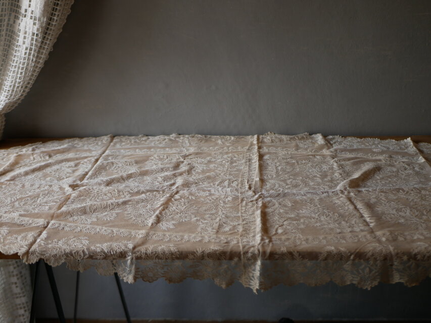 アンティークレース テーブルクロス フランスアンティーク