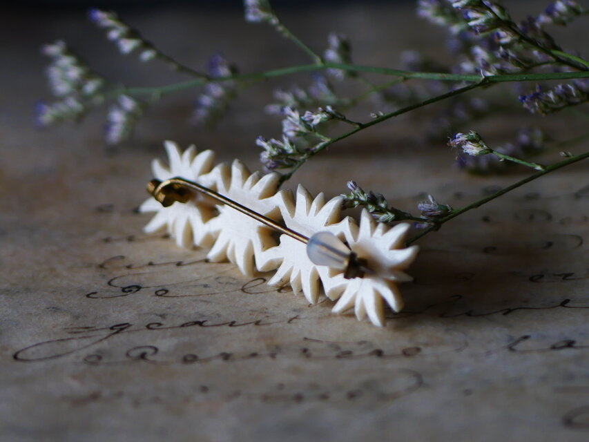 エーデルワイス ヴィンテージブローチ フランスブロカント ブロカント