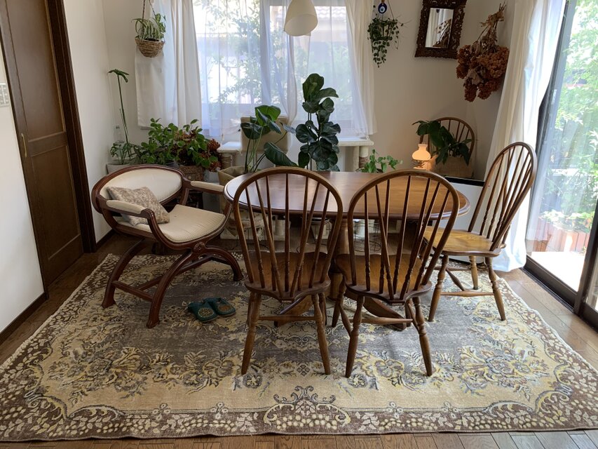 超大判 特大 トルコヴィンテージラグ 278×180スモーキーグレー