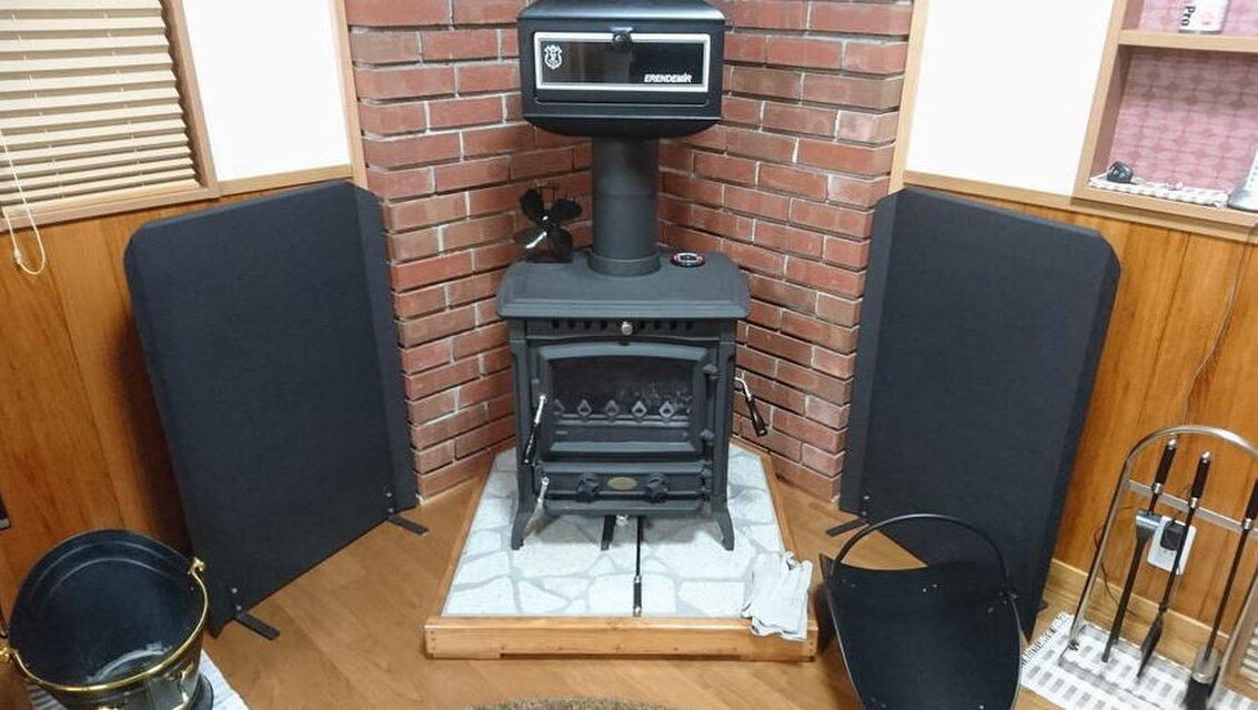 遮熱板 90cm 薪ストーブ ストーブ ウォールヒートシールド 火災予防