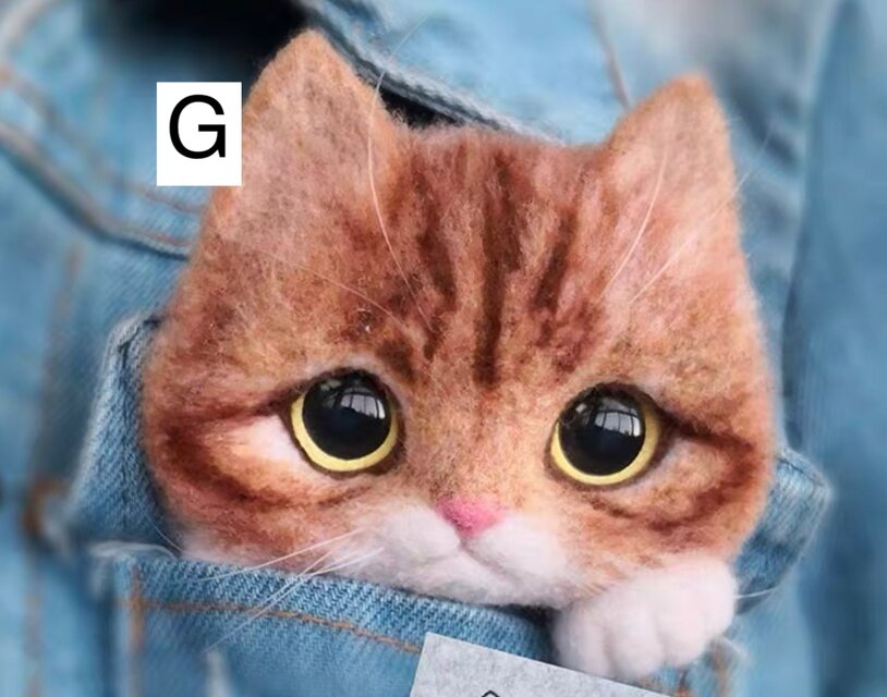 羊毛フェルト猫ブローチ | iichi 日々の暮らしを心地よくする