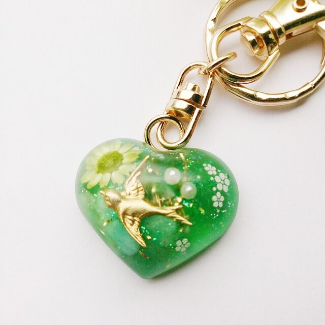 ツバメ☆オルゴナイト☆キーホルダー | iichi 日々の暮らしを心地よく