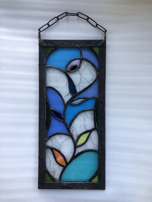 ステンドグラス 小さいパネル アンティークガラス | iichi 日々の