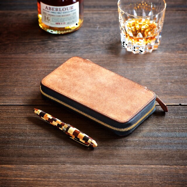 ラウンドファスナーペンケース 4本挿しカラーオーダー | iichi 日々の