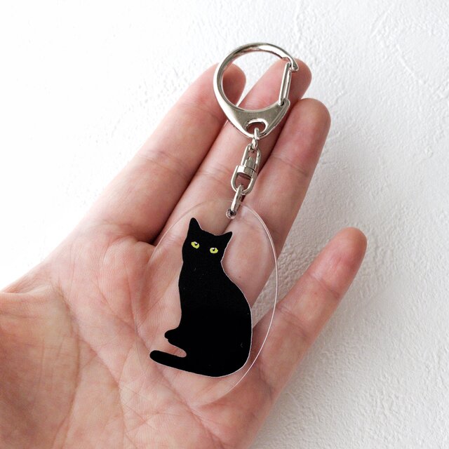 アクリルキーホルダー(黒猫) | iichi 日々の暮らしを心地よくする