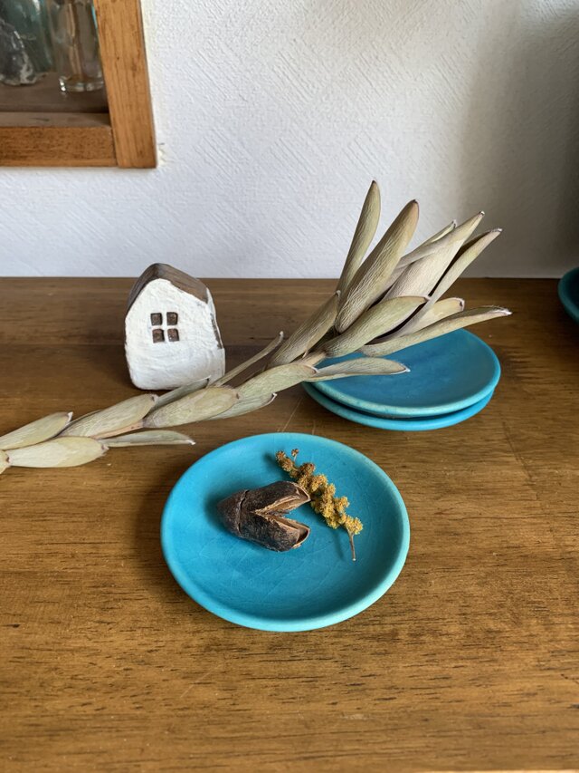 まめ皿 ターコイズブルー | iichi 日々の暮らしを心地よくする