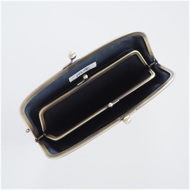 □リバティ×ミナペルホネンの親子がま口長財布・スリーピングローズ