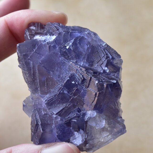 ウ*ん様 パキスタン産 バイカラー フローライト パープル ブルー 原石