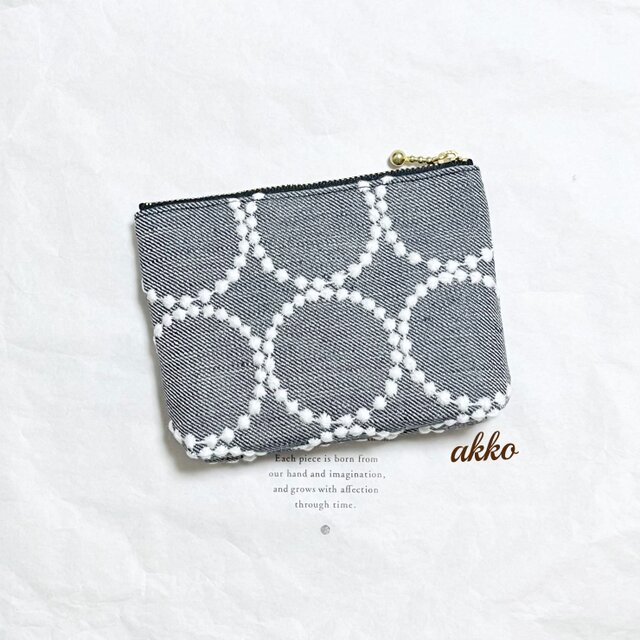 ミナペルホネン タンバリン ハンドメイド マチ付き ポーチ | iichi