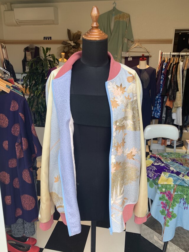運気の上がるスカジャン・ブルゾン（着物リメイク） | iichi 日々の