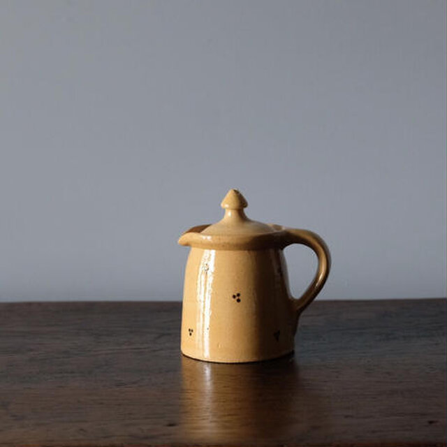 南仏陶器サヴォア 蓋付き ポット ヴィンテージ 050852 | iichi 日々の