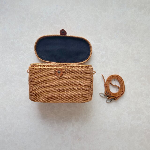 まあるい蓋付きデザイン☆ショルダーかごバッグ♪ショルダーバッグ