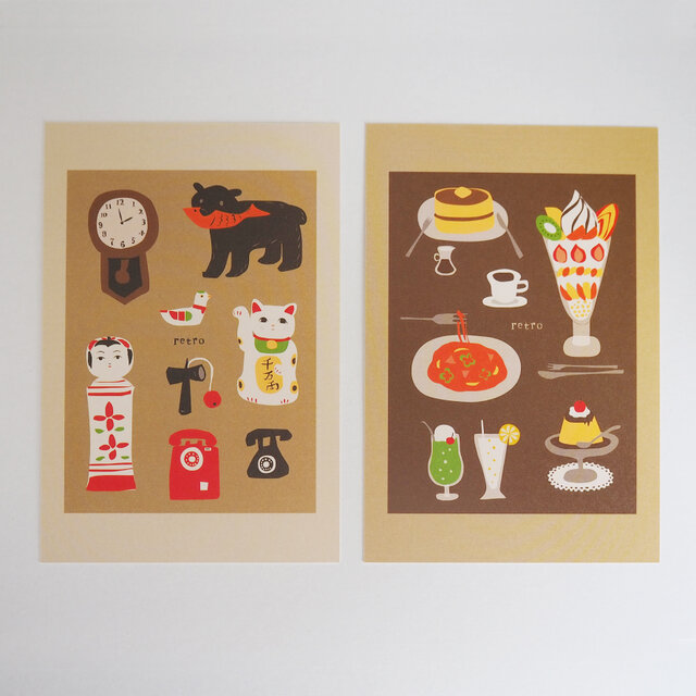 ポストカード＊レトロ（民芸品・純喫茶） | iichi 日々の暮らしを