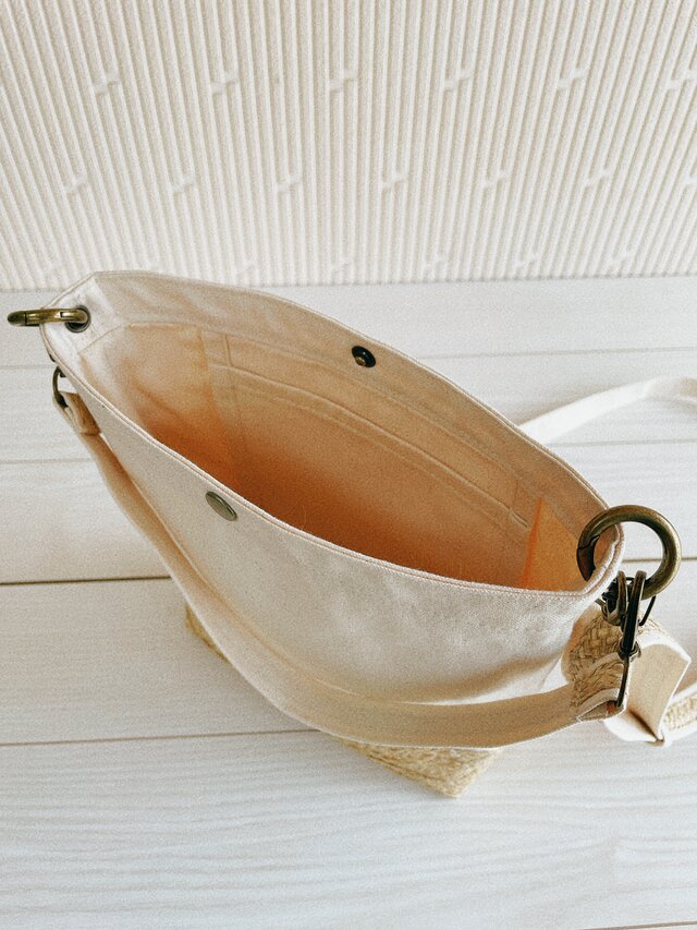 倉敷帆布 かごバッグ ショルダーバッグ ポシェット 春夏 軽量 帽子